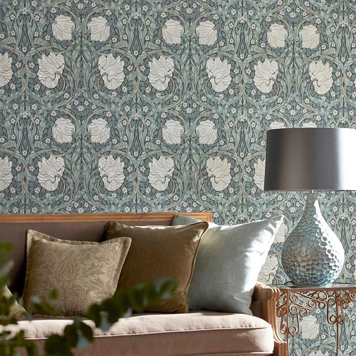 Pimpernel Wallpaper - Charcoal/Multi
