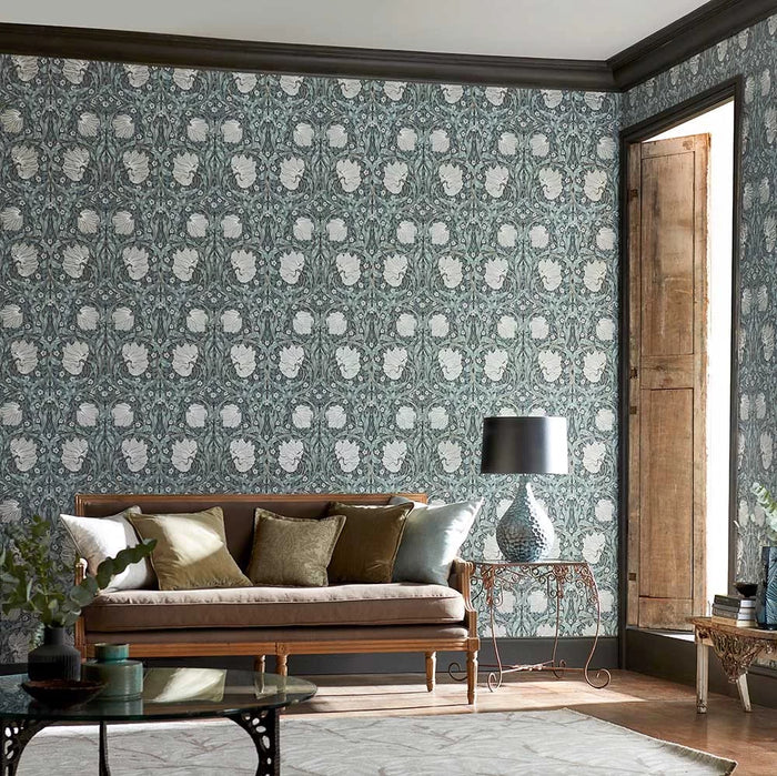 Pimpernel Wallpaper - Charcoal/Multi