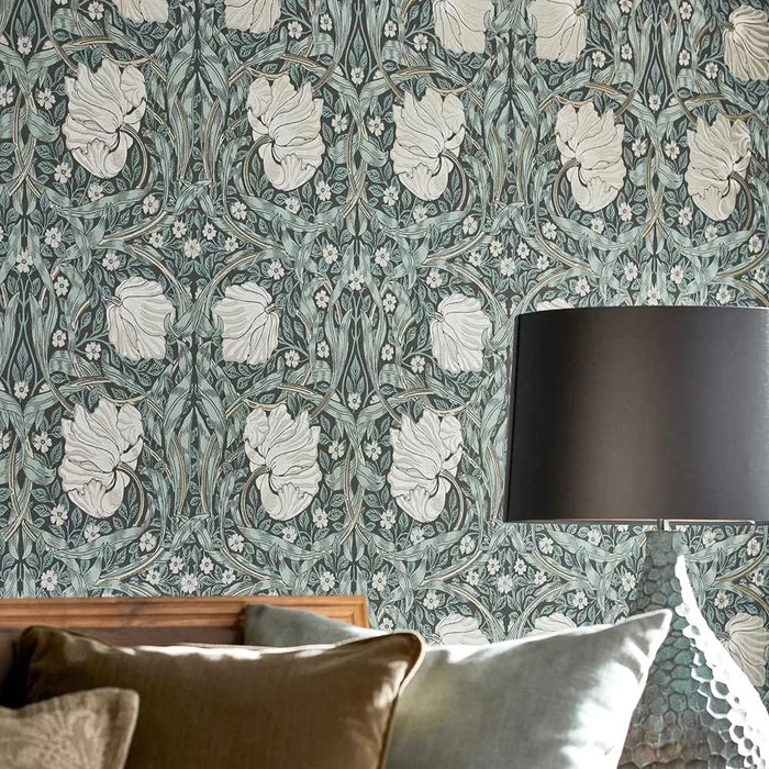 Pimpernel Wallpaper - Charcoal/Multi