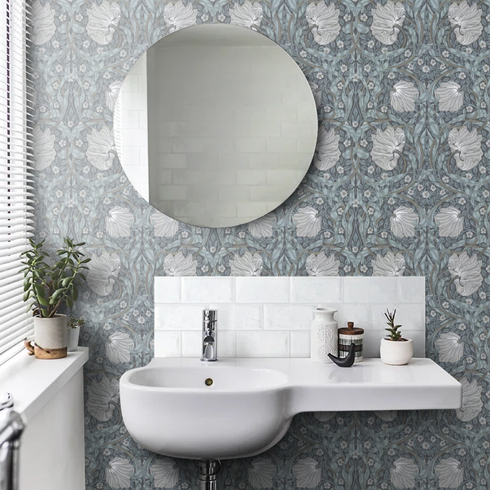 Pimpernel Wallpaper - Charcoal/Multi