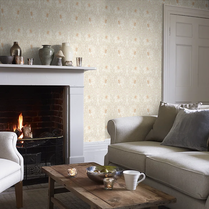 Pimpernel Wallpaper - Cochineal Pink