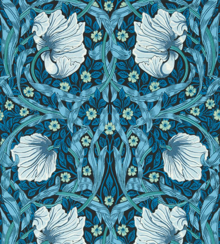 Pimpernel Wallpaper - Midnight/Opal