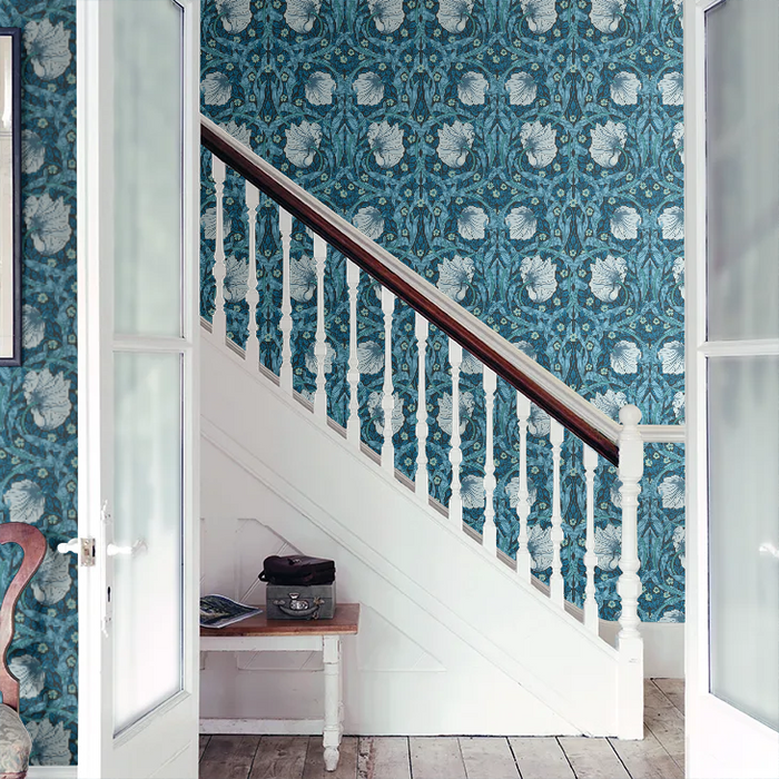 Pimpernel Wallpaper - Midnight/Opal
