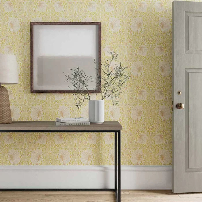 Pimpernel Wallpaper - Sunflower/Pink