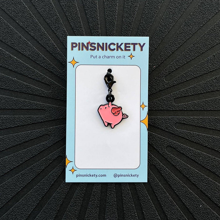 Pinsnickety - Flying Pig Charm