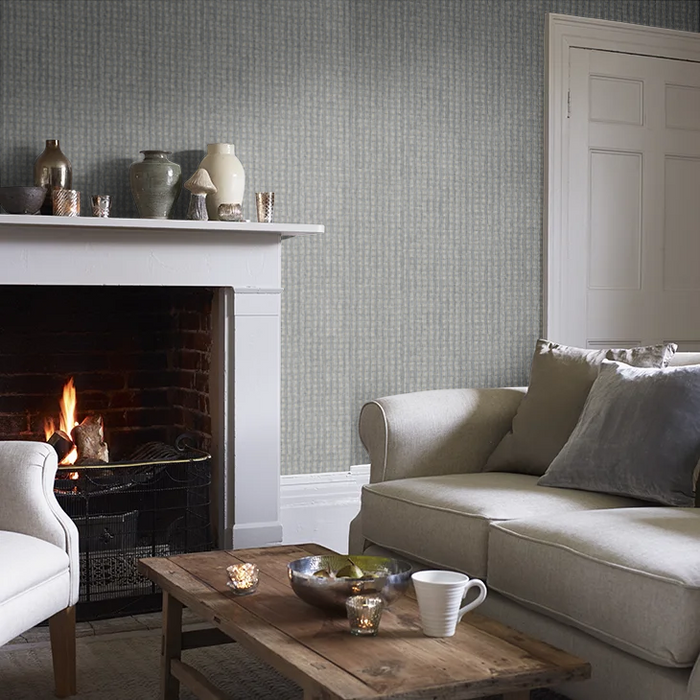Pique Textured Wallpaper - Blue