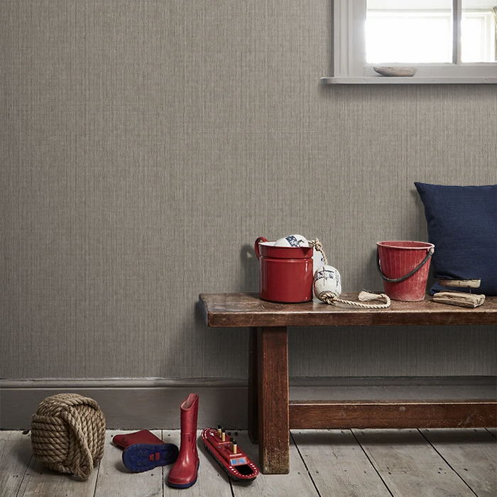 Pique Textured Wallpaper - Charcoal