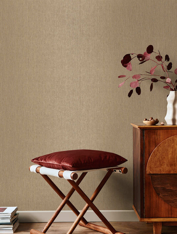 Pique Textured Wallpaper - Rust