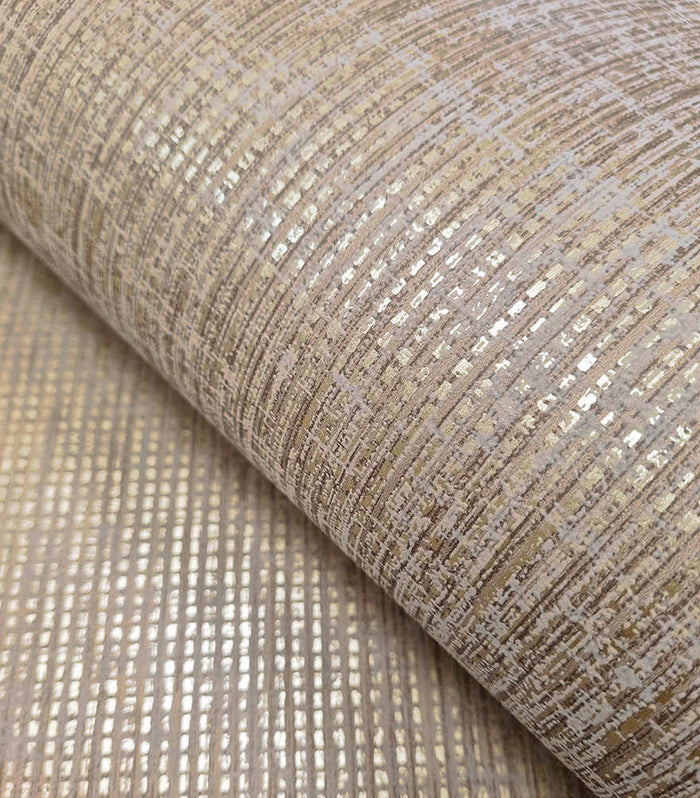 Pique Textured Wallpaper - Rust