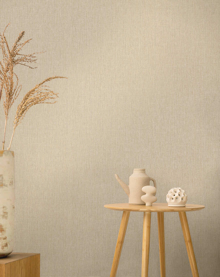 Pique Textured Wallpaper - Taupe