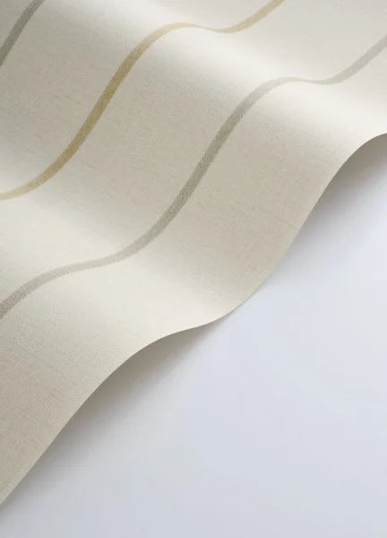 Plaid Line Wallpaper - Beige Sable