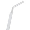 Plastic Straws 7.75'' Flexible Jumbo Straws (5mm) Wrapped in Paper - Clear - 10,000 count-Straws & Stirrers-Karat-Restaurant Supply Drop