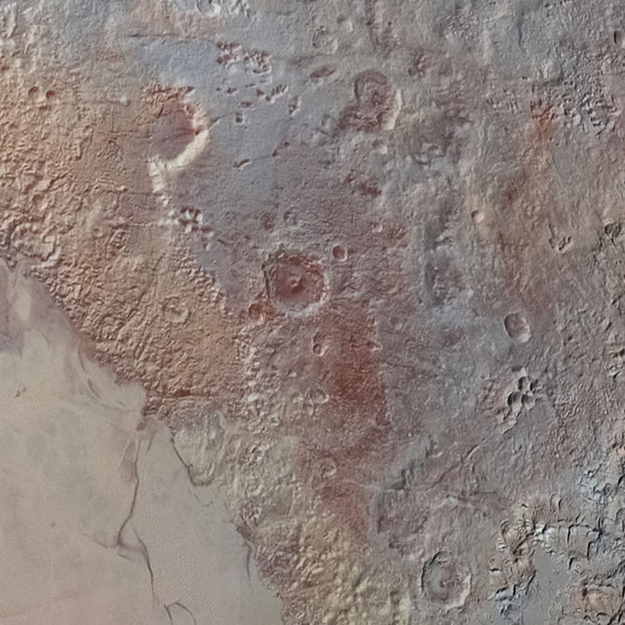 Pluto - Circular Mural - Self Adhesive