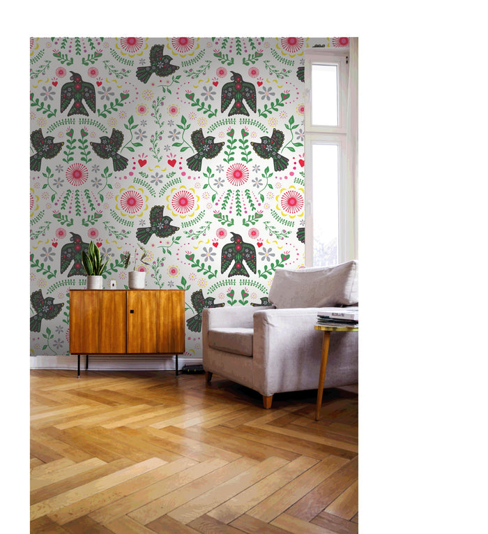 Pohutukawa Sky Wallpaper - White