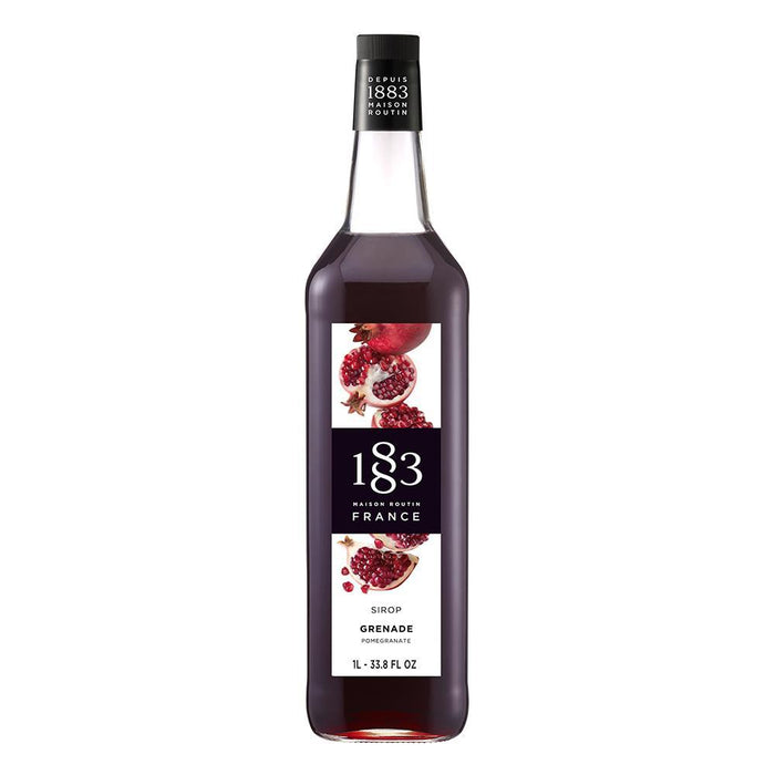 Pomegranate Syrup 1883 Maison Routin - 1 Liter Bottle-Syrups-1883 Maison Routin-Restaurant Supply Drop