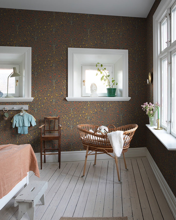 Pomona Pear Wallpaper - Brown