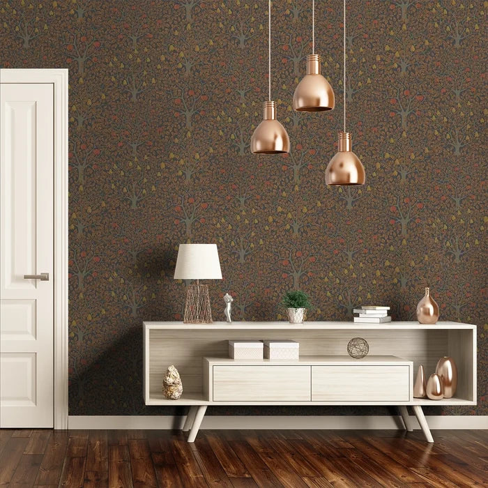 Pomona Pear Wallpaper - Brown