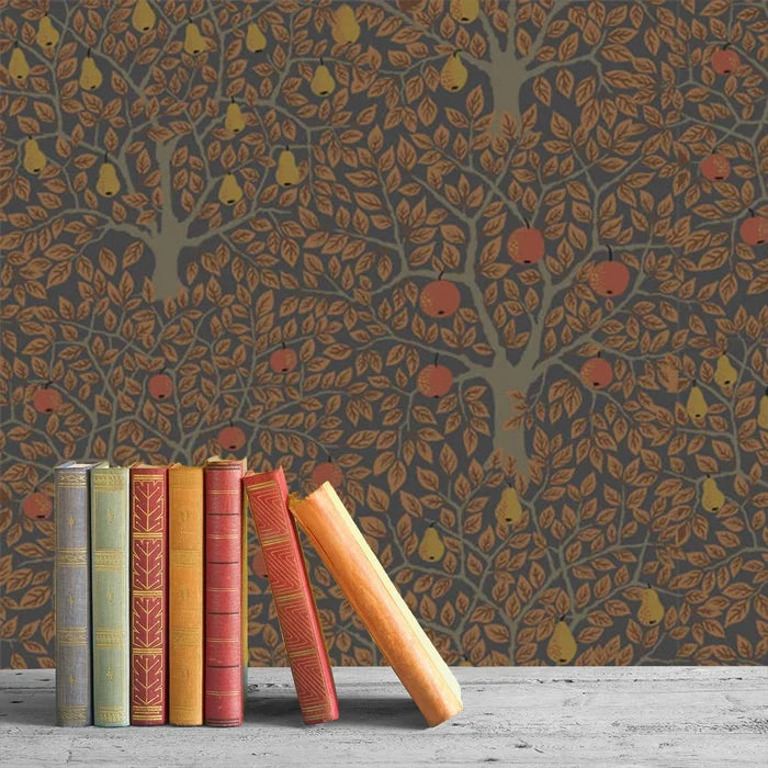 Pomona Pear Wallpaper - Brown