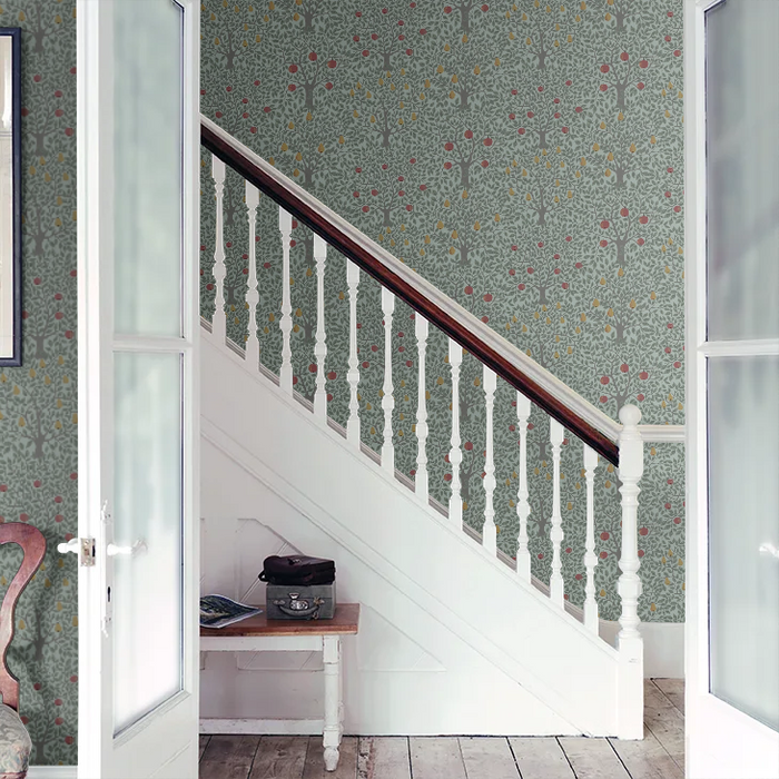 Pomona Pear Wallpaper - Green