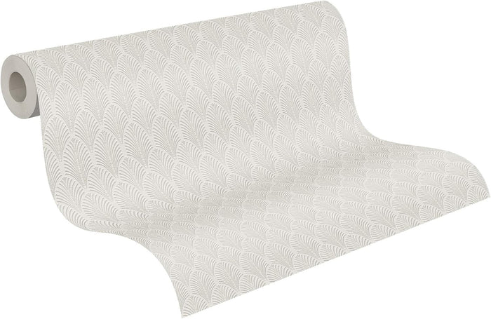 Pop Style Art Deco Wallpaper - White - 12 Rolls Due in October