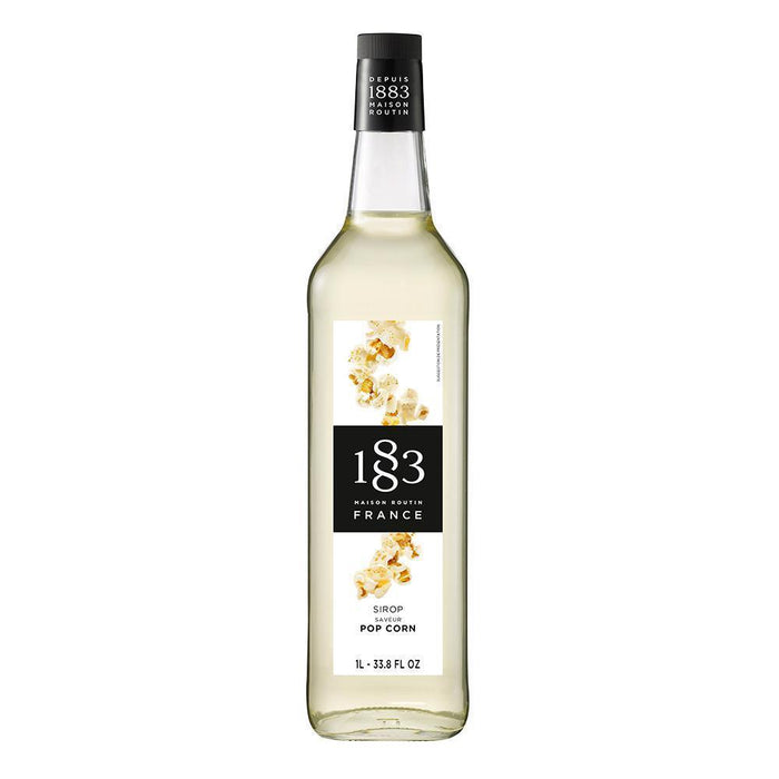 Popcorn Syrup 1883 Maison Routin - 1 Liter Bottle-Syrups-1883 Maison Routin-Restaurant Supply Drop