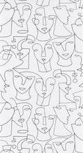 Portrait Lines Wallpaper - Noir
