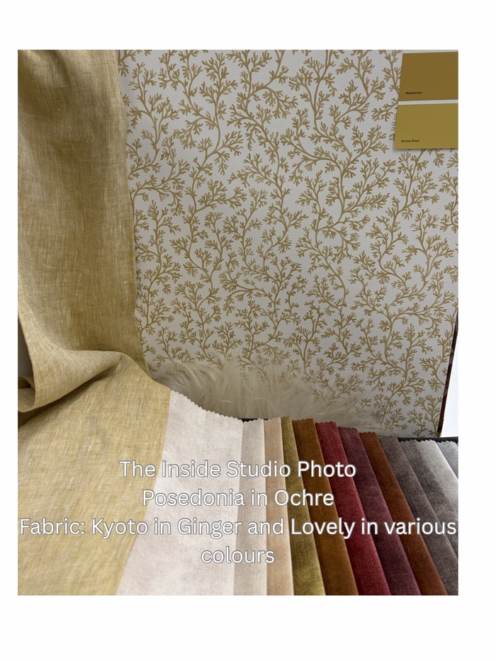 Posidonia – Coral Sprig Wallpaper – Ochre