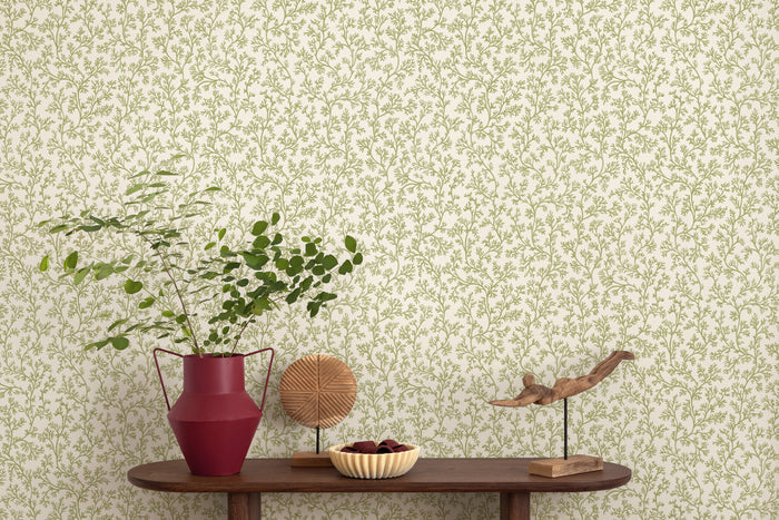 Posidonia – Coral Sprig Wallpaper – Sage