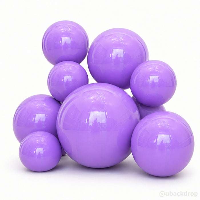Purple Big Matte Inflatable Balls ¨C Reusable Party & Event Decor-ubackdrop