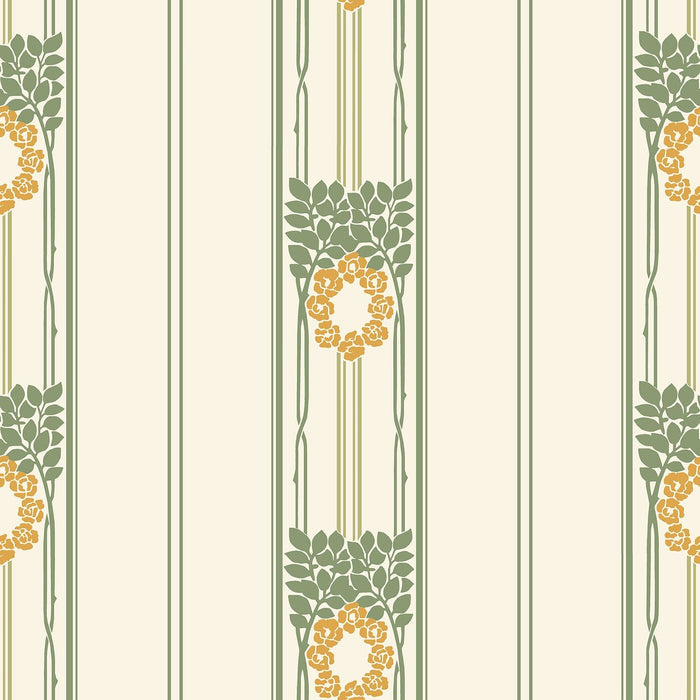 Ramsjo Wallpaper - White/Yellow