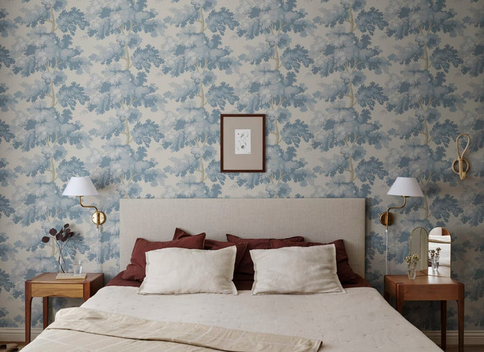 Raphael Wallpaper - Light Blue
