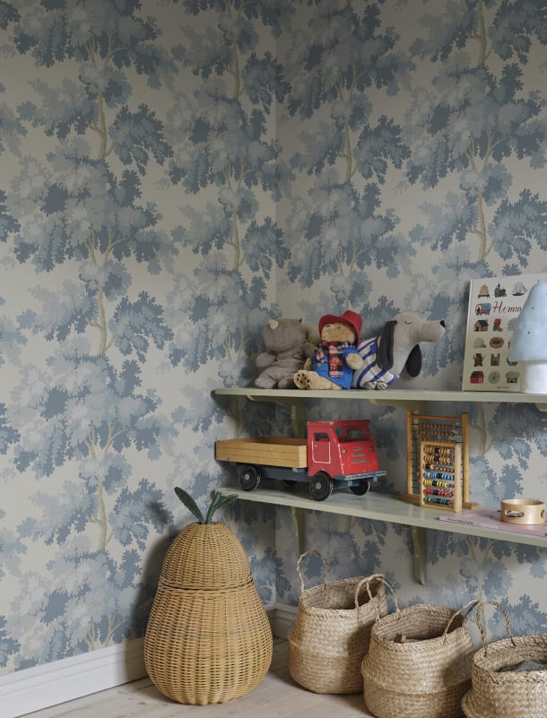 Raphael Wallpaper - Light Blue