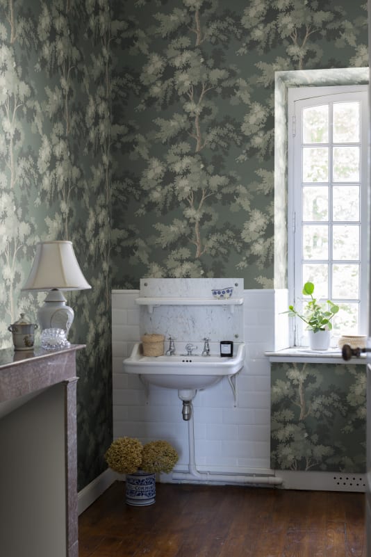 Raphael Wallpaper - Moss Green