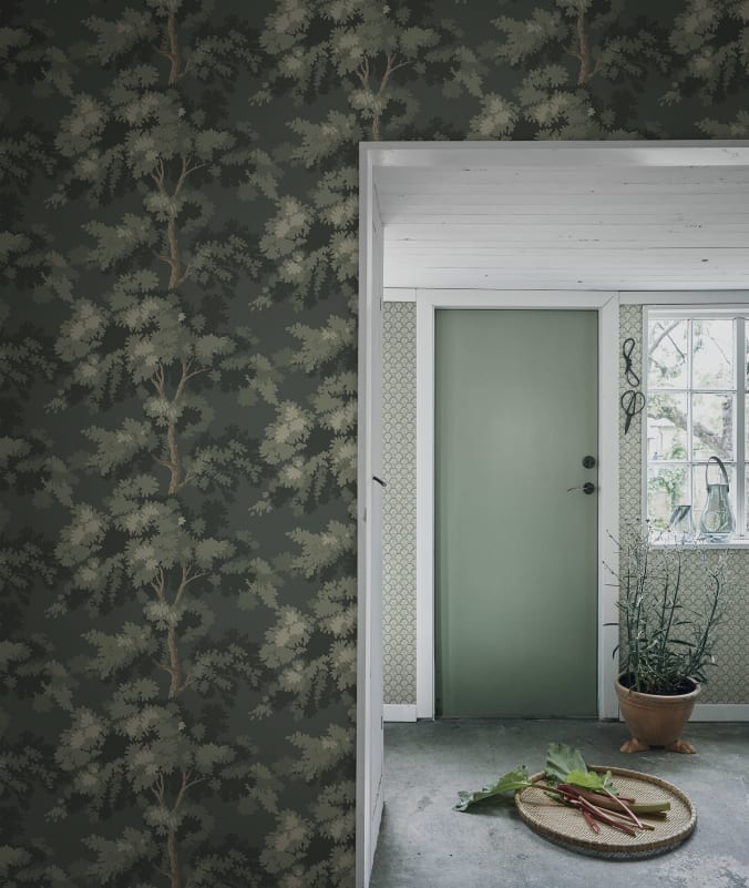 Raphael Wallpaper - Moss Green