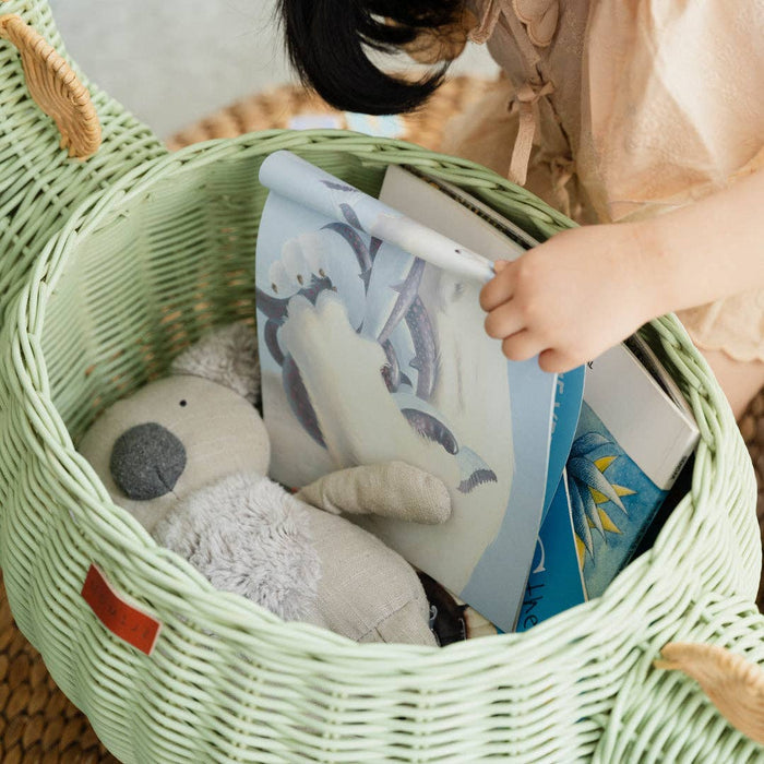 Rattan Wicker Dinosaur Storage Basket (Large)