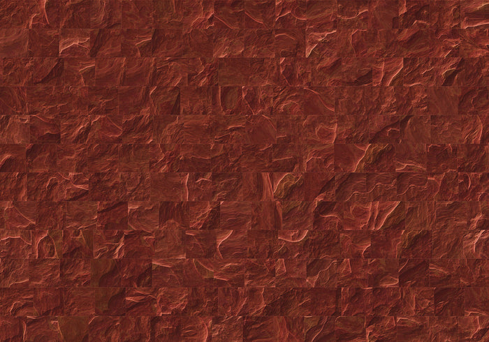 Red Slate Tiles - Custom Sized Mural Wallpaper (per m2)