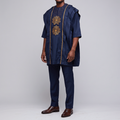 Regal Navy & Gold Modern [2-Piece] Suit