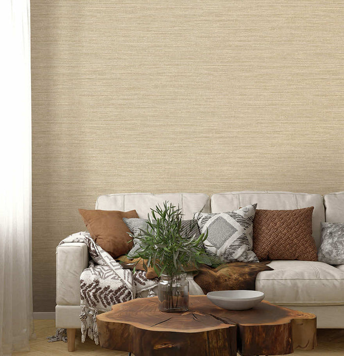 Rete Textured Wallpaper - Cream