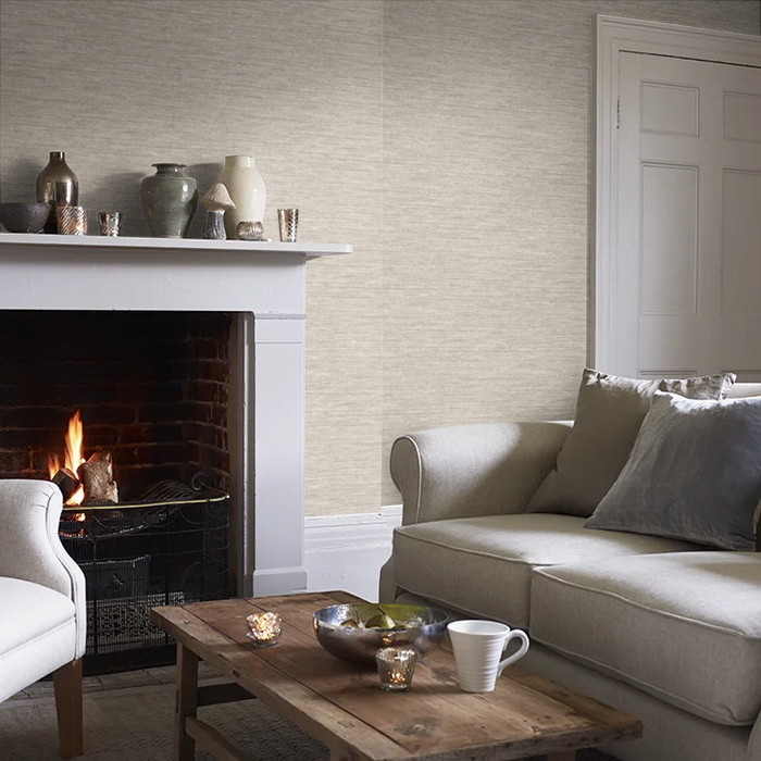 Rete Textured Wallpaper - Grey