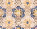 Retro Elegance Wallpaper - Blue