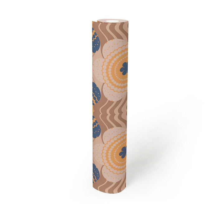 Retro Elegance Wallpaper - Blue