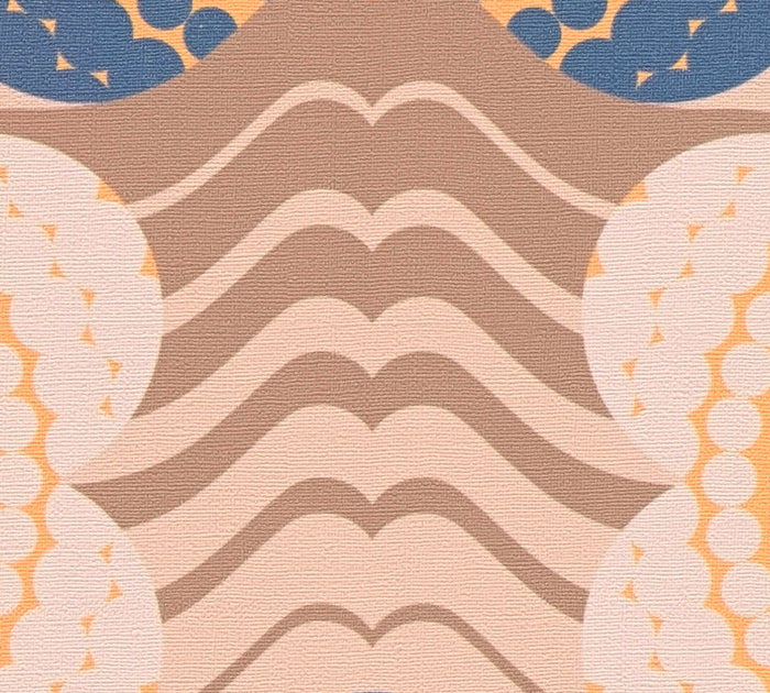 Retro Elegance Wallpaper - Blue
