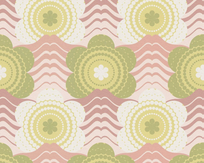 Retro Elegance Wallpaper - Green
