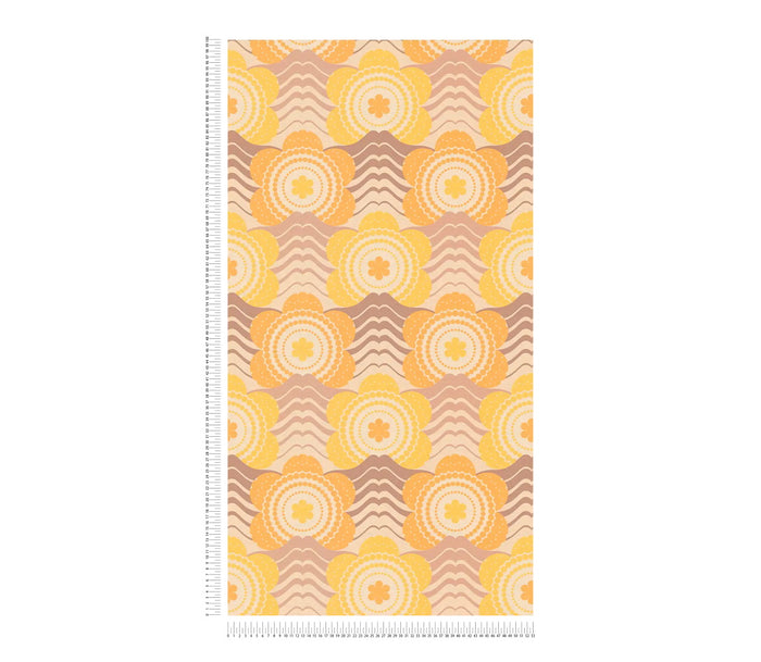 Retro Elegance Wallpaper - Yellow
