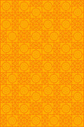 Retro Lino Wallpaper - Mandarin Orange