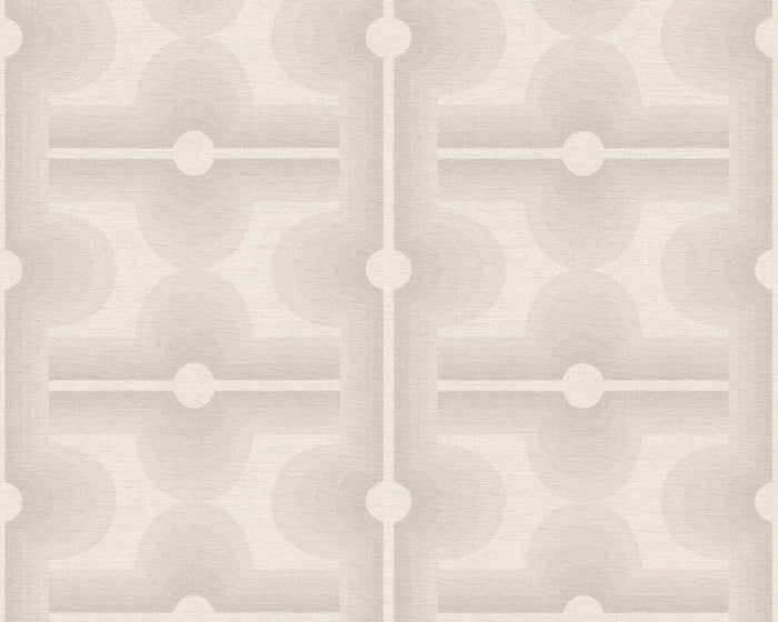 Retro Mesopotamia Wallpaper - White