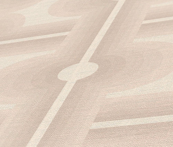 Retro Mesopotamia Wallpaper - White
