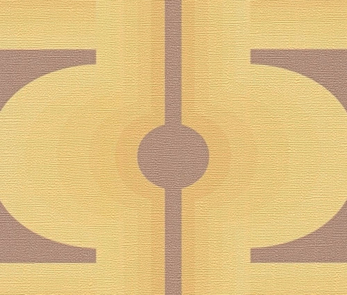 Retro Mesopotamia Wallpaper - Yellow