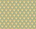 Retro Scales Wallpaper - Green