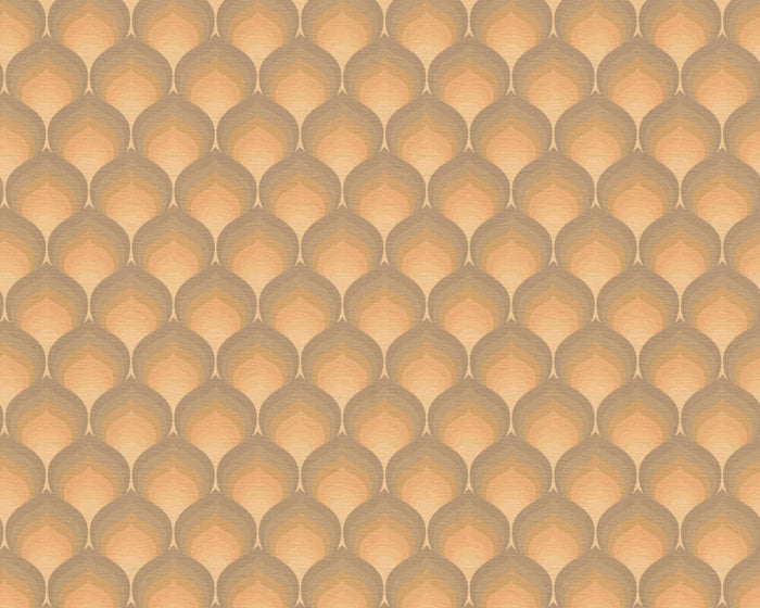 Retro Scales Wallpaper - Orange